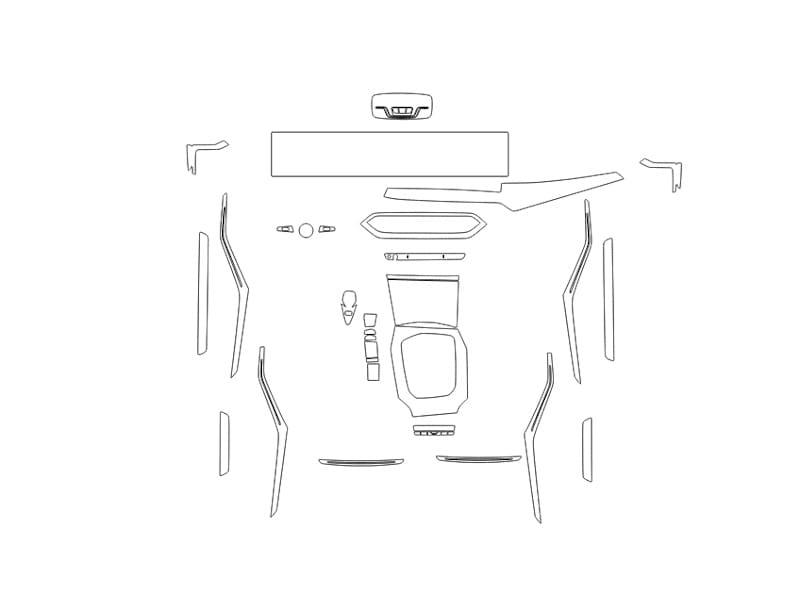 Folia ochronna PPF do wnętrza BMW 3 series (2022) – formatki (zestaw)