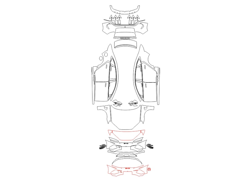 Formatki PPF do karoserii BYD Seal (2024) – zestaw