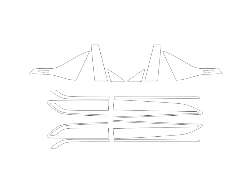 Formatki PPF do karoserii Dongfeng Nammi (2024) 01 – zestaw