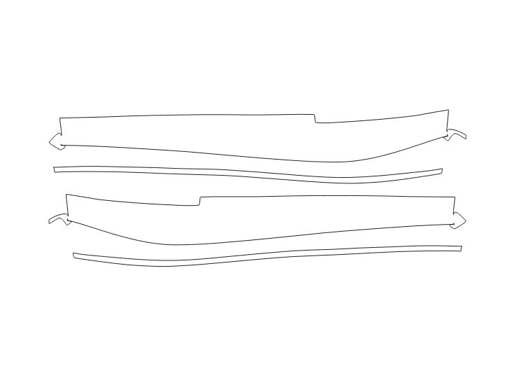 Formatki PPF do karoserii Ferrari 296 GTS Assetto Fiorano (2021) – zestaw