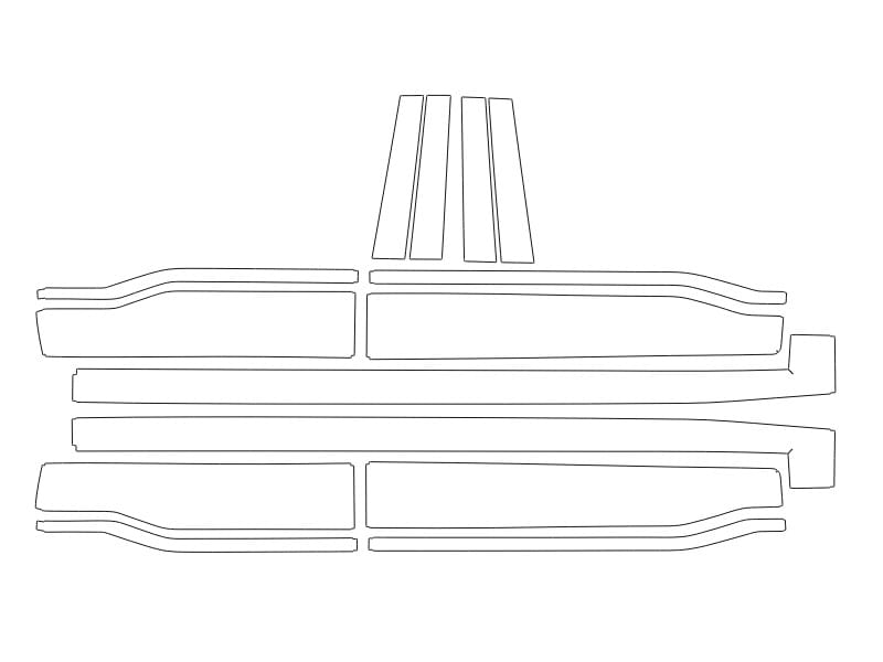 Formatki PPF do karoserii GAC Aion V (2024) – zestaw