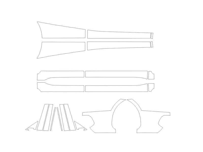 Formatki PPF do karoserii Geely Galaxy (2024) E5 – zestaw