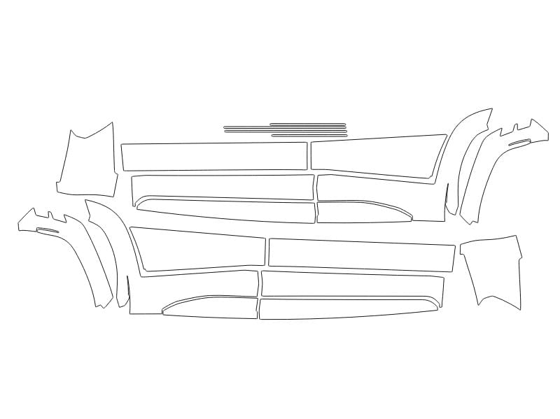 Formatki PPF do karoserii Hyundai Tucson (2025) N-Line – zestaw