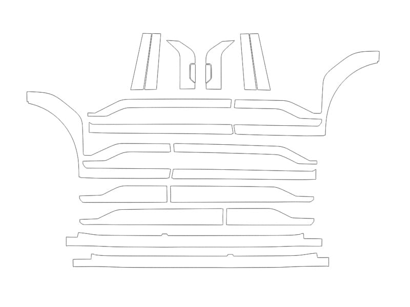 Formatki PPF do karoserii Kia EV3 (2025) GT-Line – zestaw