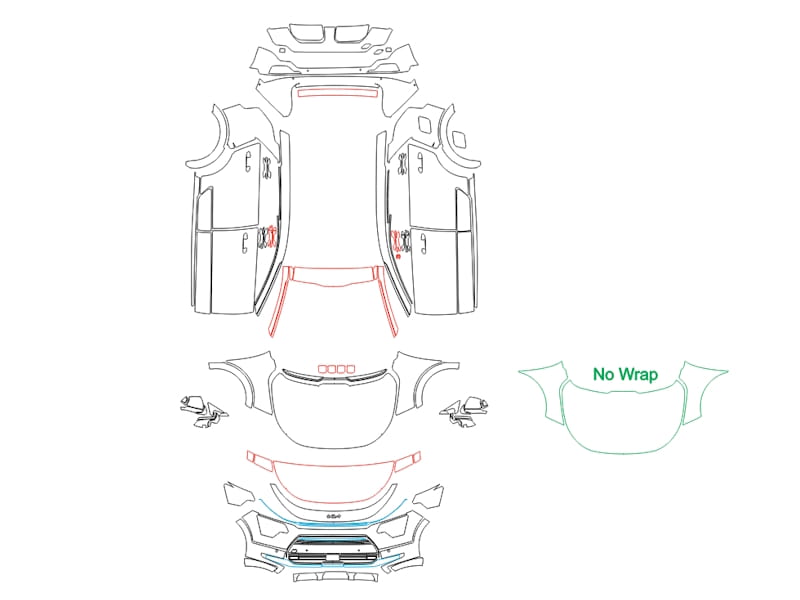 Formatki PPF do karoserii Kia Niro (2022) – zestaw