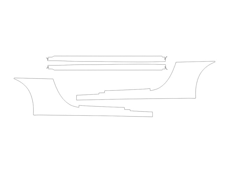 Formatki PPF do karoserii Porsche 911 (2023) ST – zestaw