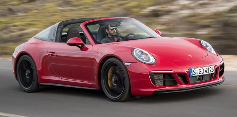 Formatki PPF do karoserii Porsche 911 Carrera GTS Targa (2017) – zestaw