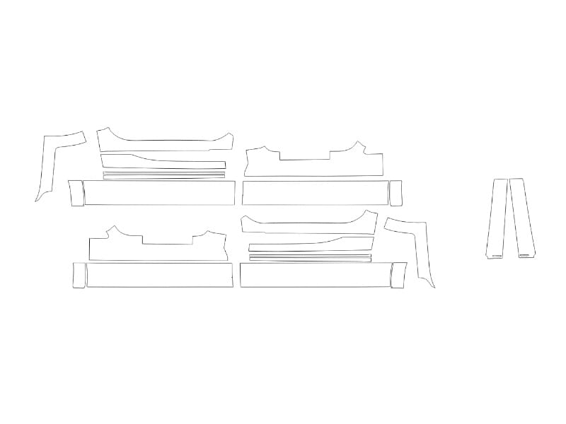 Formatki PPF do karoserii Volkswagen ID.Buzz (2022) – zestaw