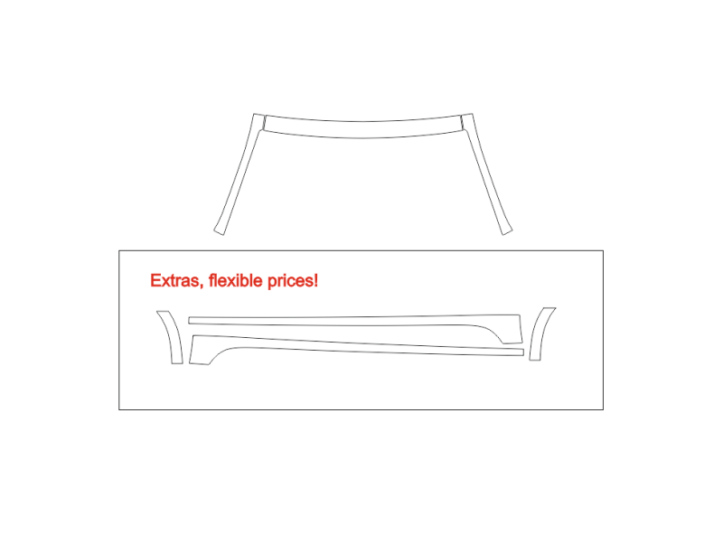Formatki PPF do karoserii Volkswagen Jetta (2015) – zestaw