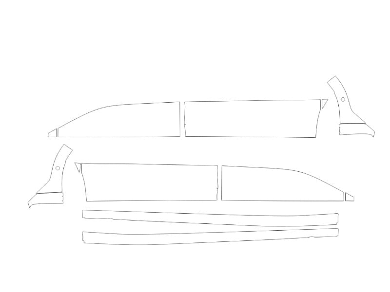 Formatki PPF do karoserii Volkswagen T7 (2021) Multivan – zestaw