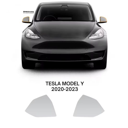 Tesla Model Y Formatki 2020-2023 Folia Ochronna PPF na LUSTERKA  (1) (1)