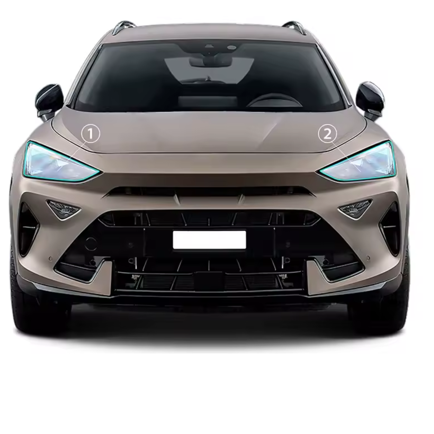 CUPRA FORMENTOR Formatki 2024-2025 Folia Ochronna PPF na lampy  (1)