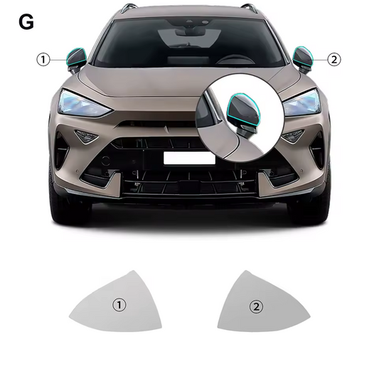 CUPRA FORMENTOR Formatki 2024-2025 Folia Ochronna PPF na LUSTERKA