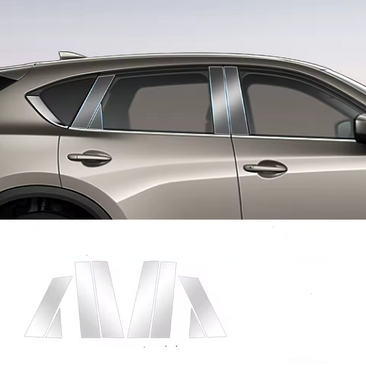 MAZDA CX-5 Formatki od 2022 roku Folia Ochronna PPF na SŁUPKI B PIANO BLACK
