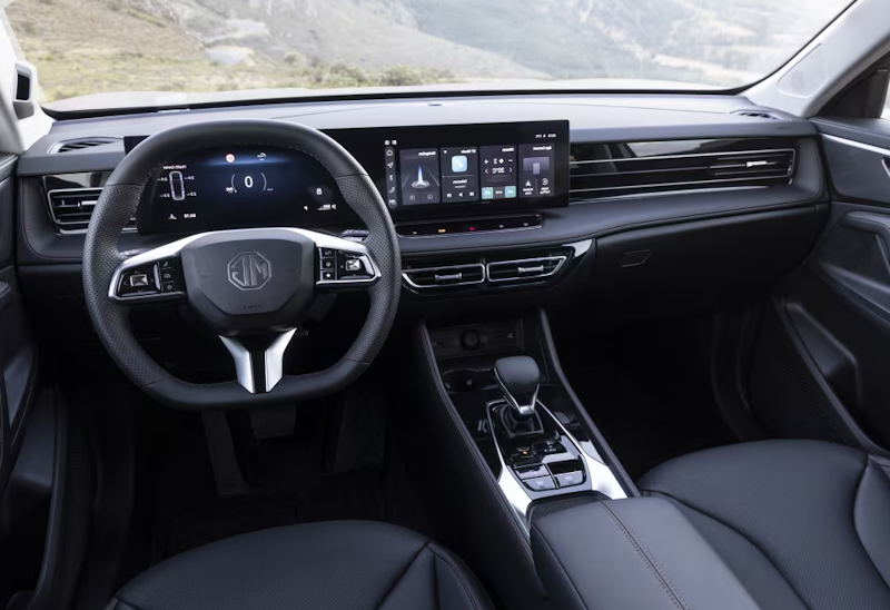 MG HS od 2025 WNĘTRZE AUTA PIANO BLACK + EKRAN LCD