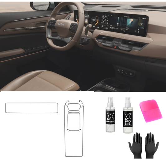 KIA EV5 FOLIA PPF DO WNĘTRZA PIANO BLACK EKRANY ZESTAW