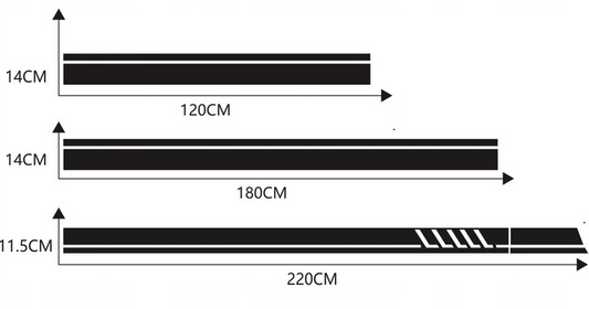 4xMERCEDES NAKLEJKI PASY TUNINGOWE NA BOK,MASKE,DACH W117 C117 X117 CLA AMG