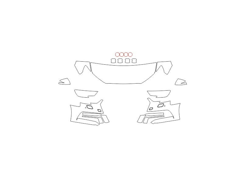 Formatki PPF do karoserii Toyota Camry (2021) – zestaw