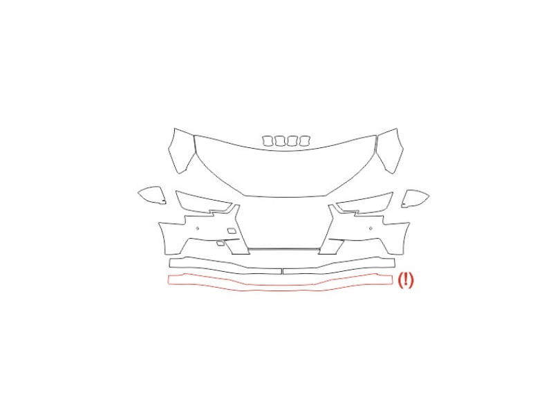 Formatki PPF do karoserii Toyota Camry GR (2021) – zestaw