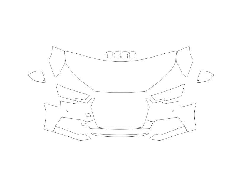 Formatki PPF do karoserii Toyota Corolla (2019) – zestaw