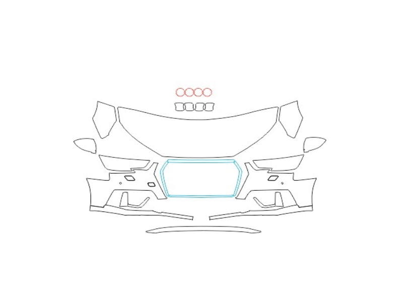 Formatki PPF do karoserii Toyota Corolla (2022) Hybrid – zestaw