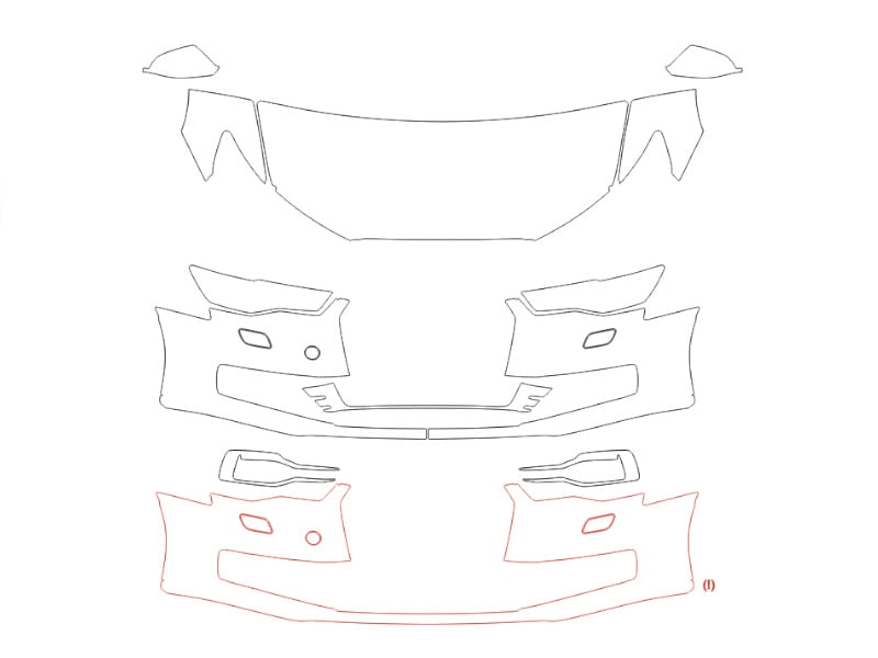 Formatki PPF do karoserii Toyota GR 86 (2021) – zestaw