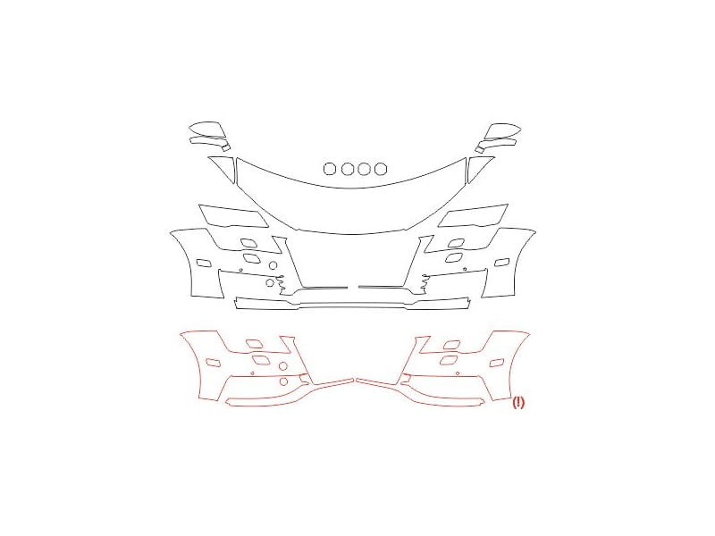 Formatki PPF do karoserii Toyota Hilux (2025) Double Cab – zestaw