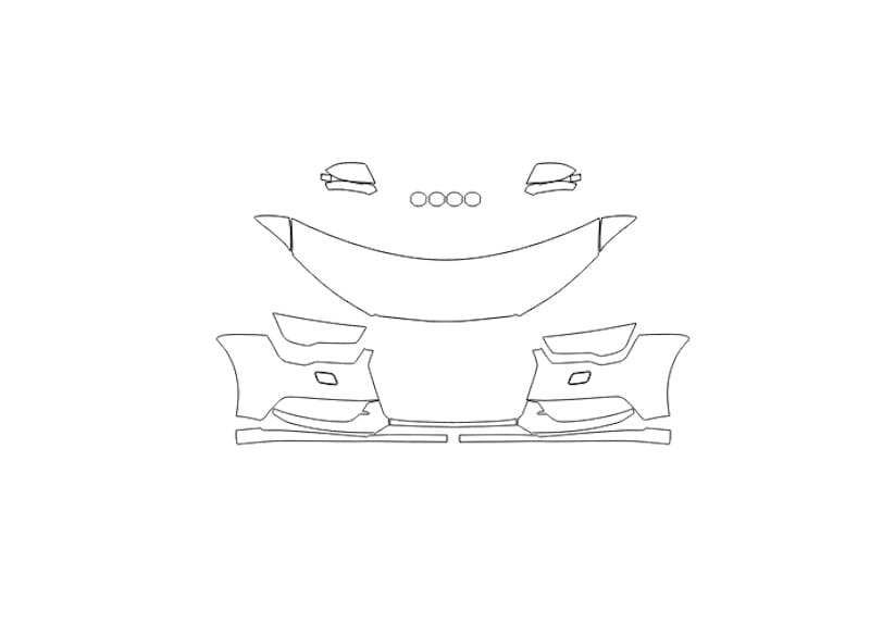 Formatki PPF do karoserii Toyota Hilux SR5 Double (2020) – zestaw