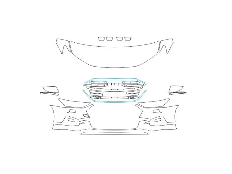 Formatki PPF do karoserii Toyota Innova (2023) – zestaw
