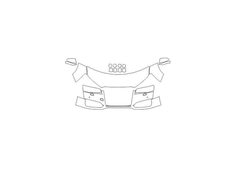 Formatki PPF do karoserii Audi A8 (2016) L Sport – zestaw