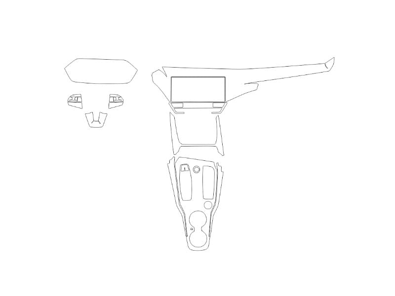 Formatki PPF do karoserii Toyota Land Cruiser Prado (2020) TX-L Modelista – zestaw