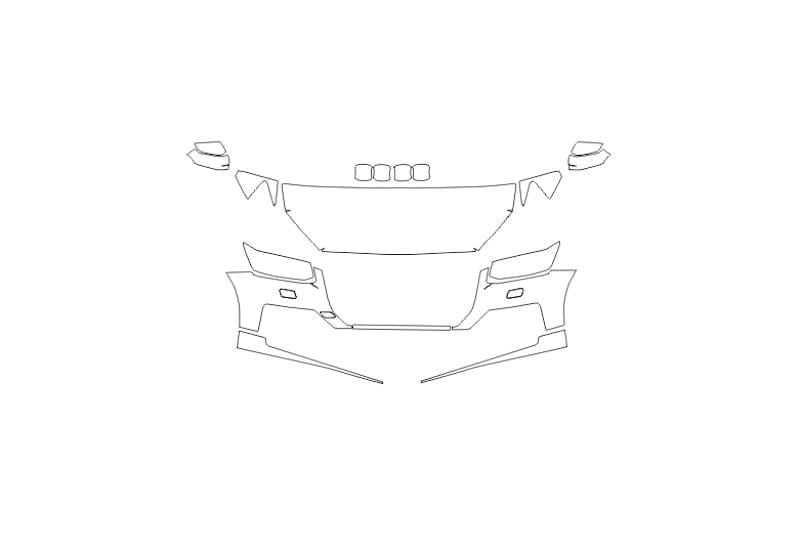 Formatki PPF do karoserii Toyota Land Cruiser Prado 150 (2018) TRD – zestaw