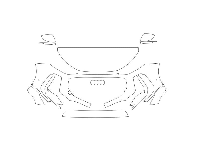 Formatki PPF do karoserii Toyota Prius (2016) – zestaw