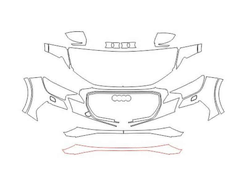 Formatki PPF do karoserii Toyota Prius (2023) – zestaw