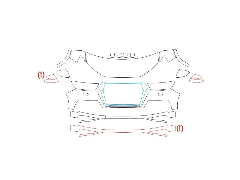 Formatki PPF do karoserii Toyota Tacoma (2024) TRD Sport – zestaw