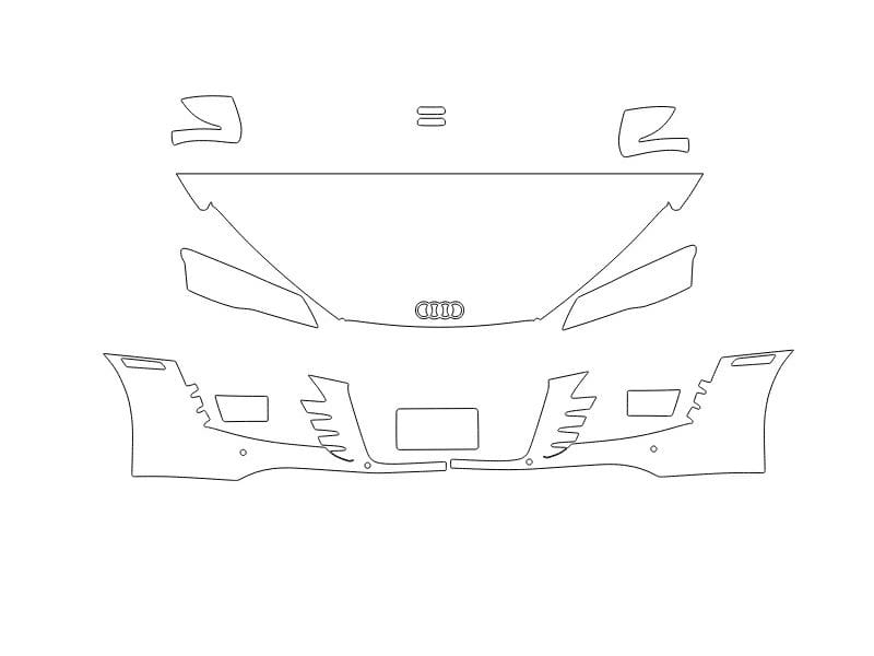 Formatki PPF do karoserii Toyota Yaris (2024) Hatchback 4 door – zestaw