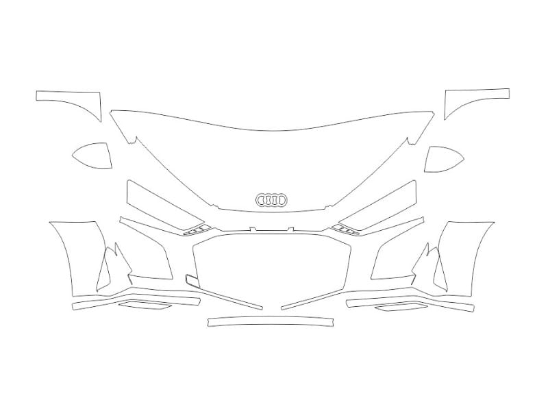 Formatki PPF do motocykla Triumph Daytona 675 (2013) – zestaw