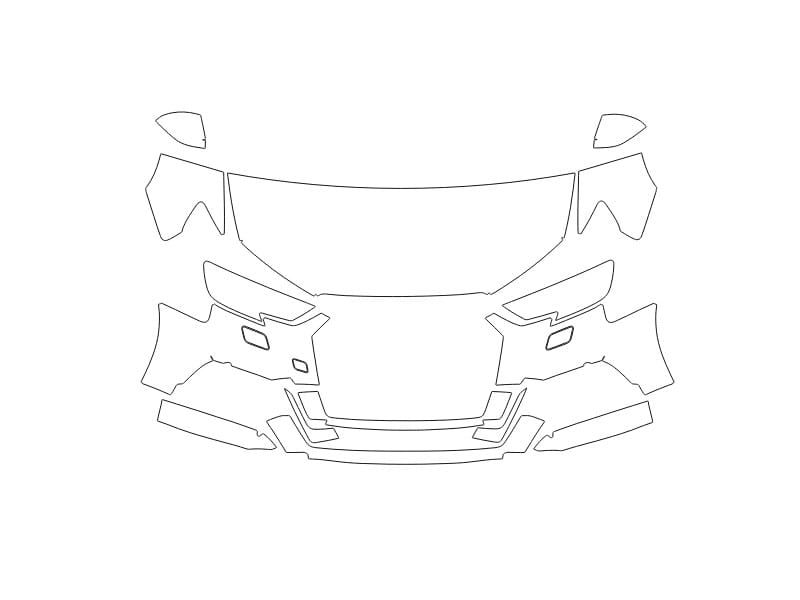 Formatki PPF do karoserii Volkswagen Atlas Cross Sport SEL R-Line (2024) – zestaw