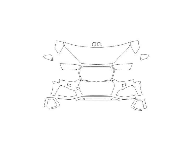 Formatki PPF do karoserii Volkswagen Caddy (2022) – zestaw