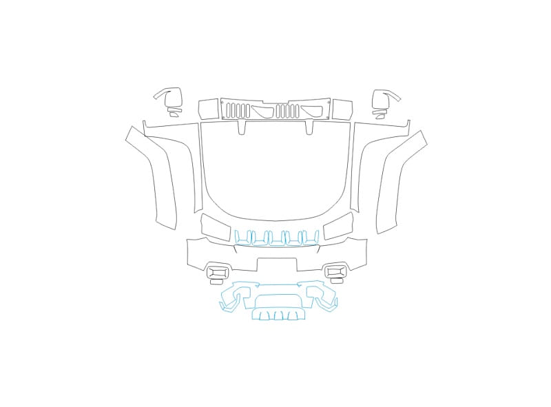 Formatki PPF do karoserii Volkswagen ID.3 (2020) – zestaw