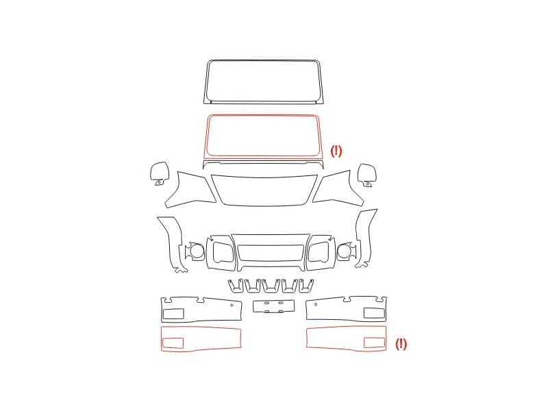 Formatki PPF do karoserii Volkswagen ID.4 (2021) Pro – zestaw