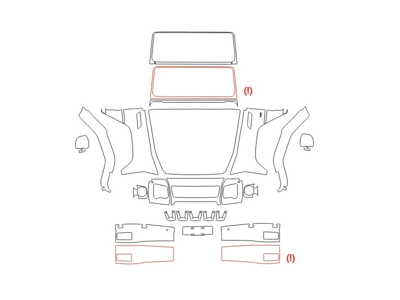 Formatki PPF do karoserii Volkswagen ID.4 (2021) Pro – zestaw