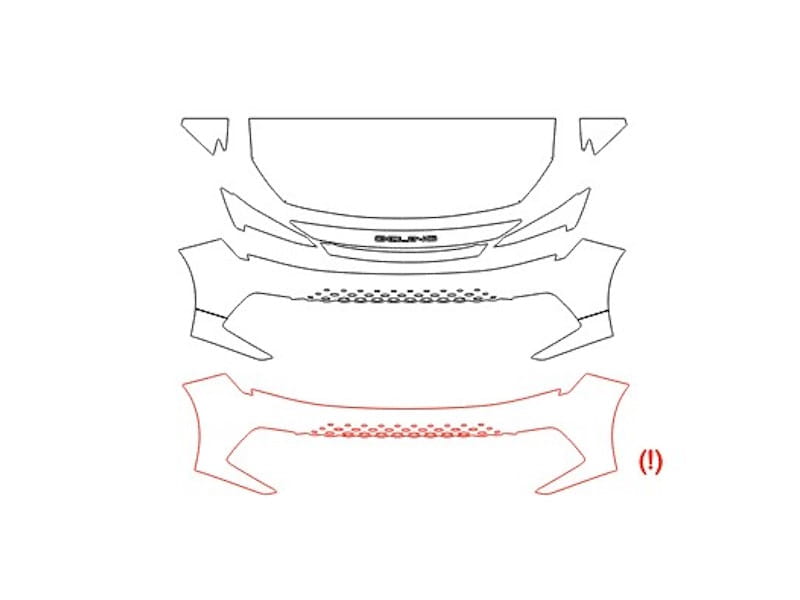 Formatki PPF do karoserii Volkswagen ID.5 (2024) GTX – zestaw