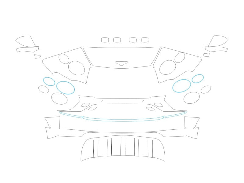 Formatki PPF do karoserii Volkswagen ID.Buzz (2026) GTX – zestaw