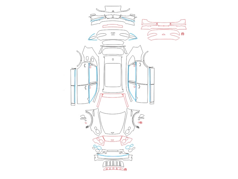 Formatki PPF do karoserii Volkswagen ID.Buzz (2026) GTX – zestaw