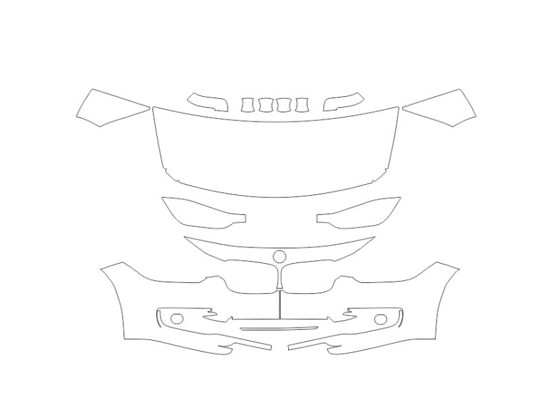Formatki PPF do karoserii Volkswagen T-Roc (2021) Base – zestaw