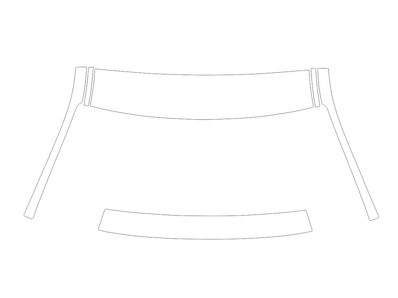 Formatki PPF do karoserii Volkswagen T-Roc (2021) Base – zestaw