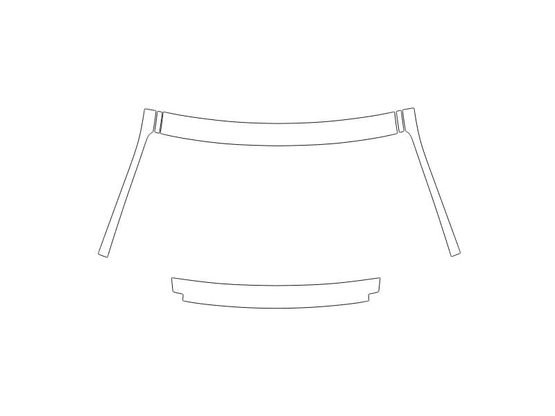 Formatki PPF do karoserii Volkswagen T-Roc (2021) R – zestaw