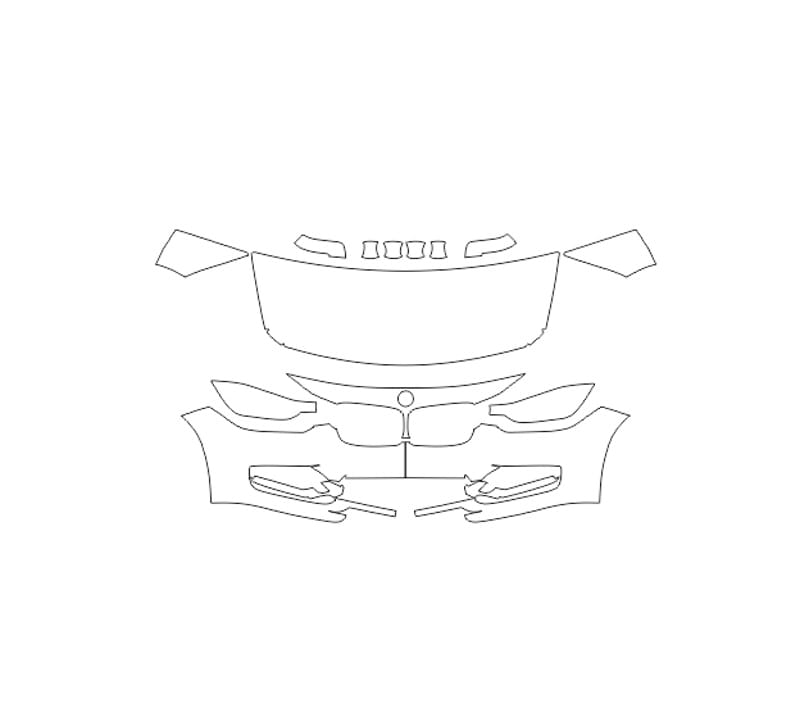 Formatki PPF do karoserii Volkswagen T-Roc (2023) R-Line China Long – zestaw