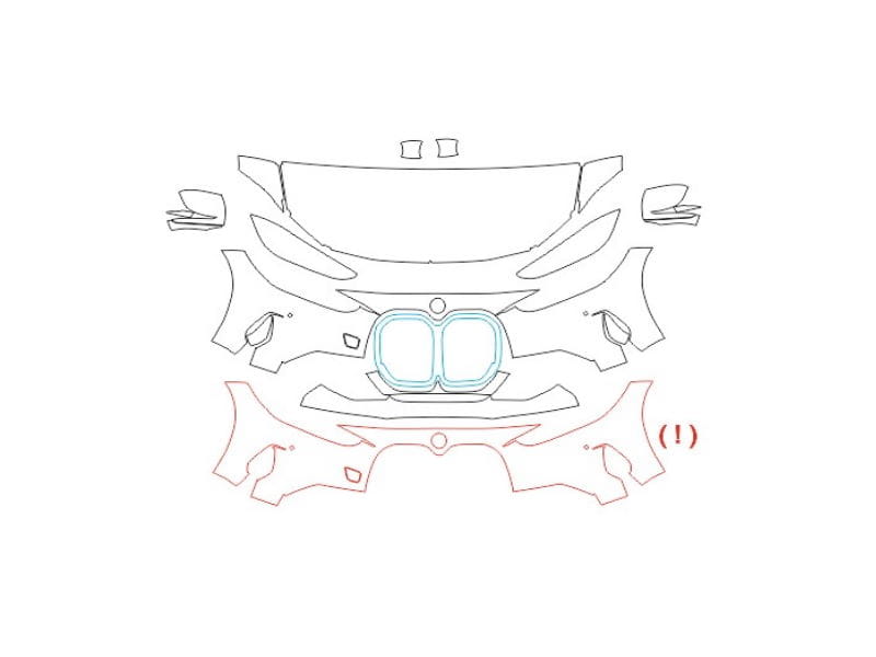 Formatki PPF do karoserii Volkswagen Tayron (2022) – zestaw